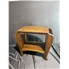 Image 6 : Swivel Wooden Stool, 1940s Mahogany Side Table, Oak Armchair