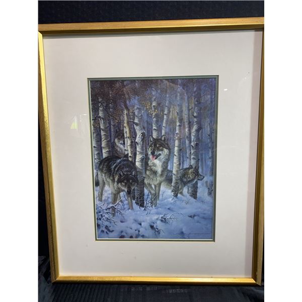 Framed Art, Lamp, Crystal Dish