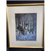 Image 1 : Framed Art, Lamp, Crystal Dish