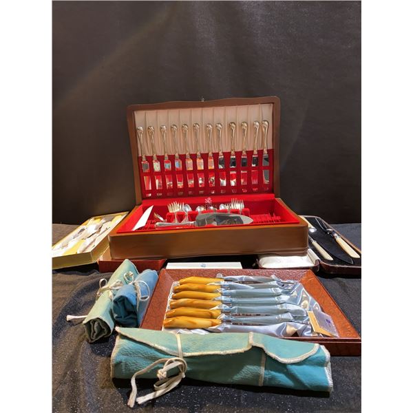 Birks Silverware and Sheffield Cutlery Sets