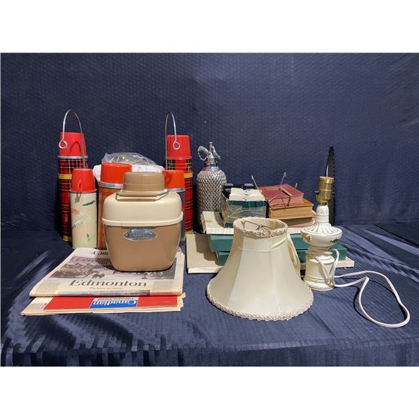 Large Mixed Lot: View-Masters, Linens, Books,