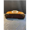 Image 5 : Mechanical Wooden Mantel Clock with Key