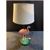 Image 4 : 2 Table Lamps and 1 Flamingo Figure