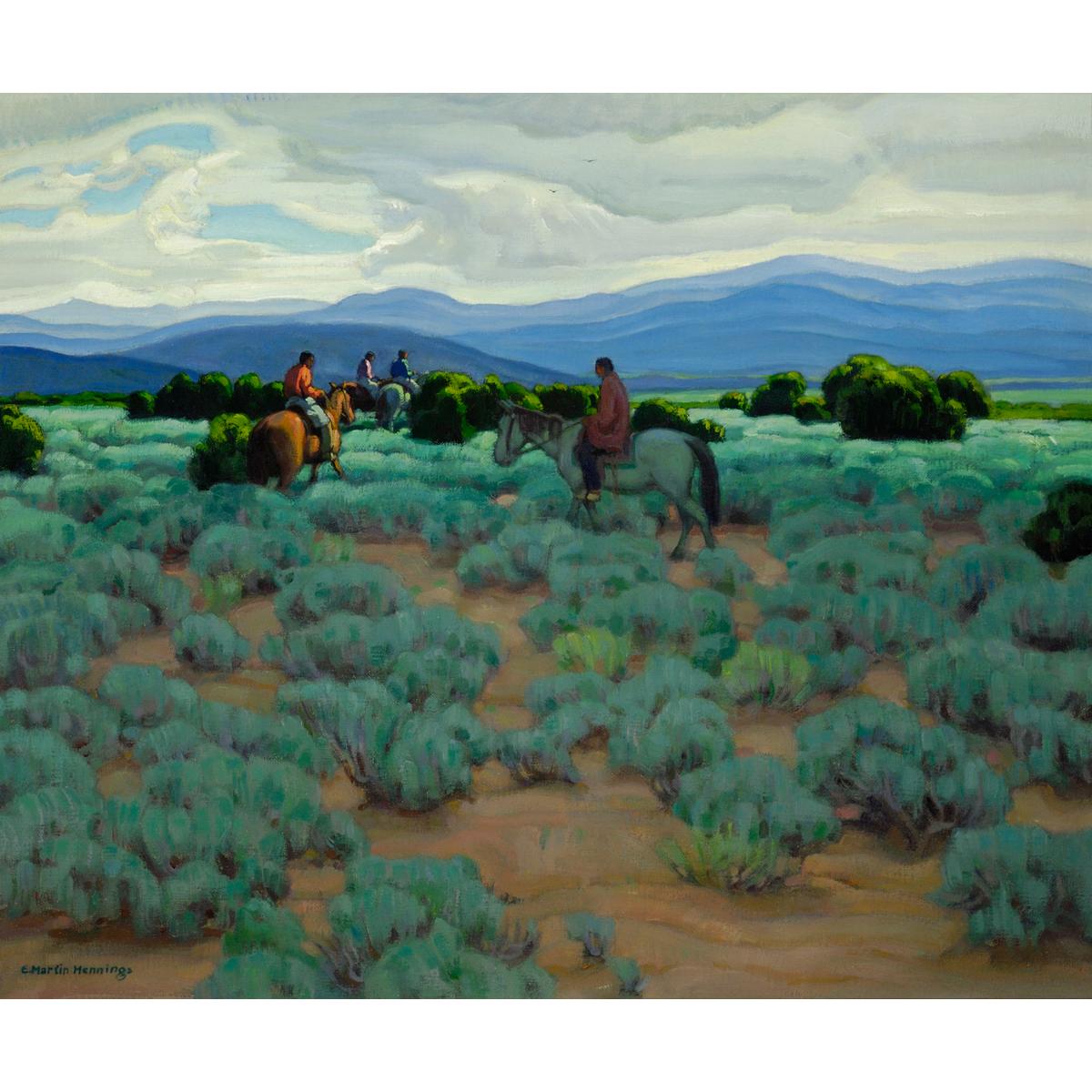 E. Martin Hennings (1886-1956) Oil on Canvas
