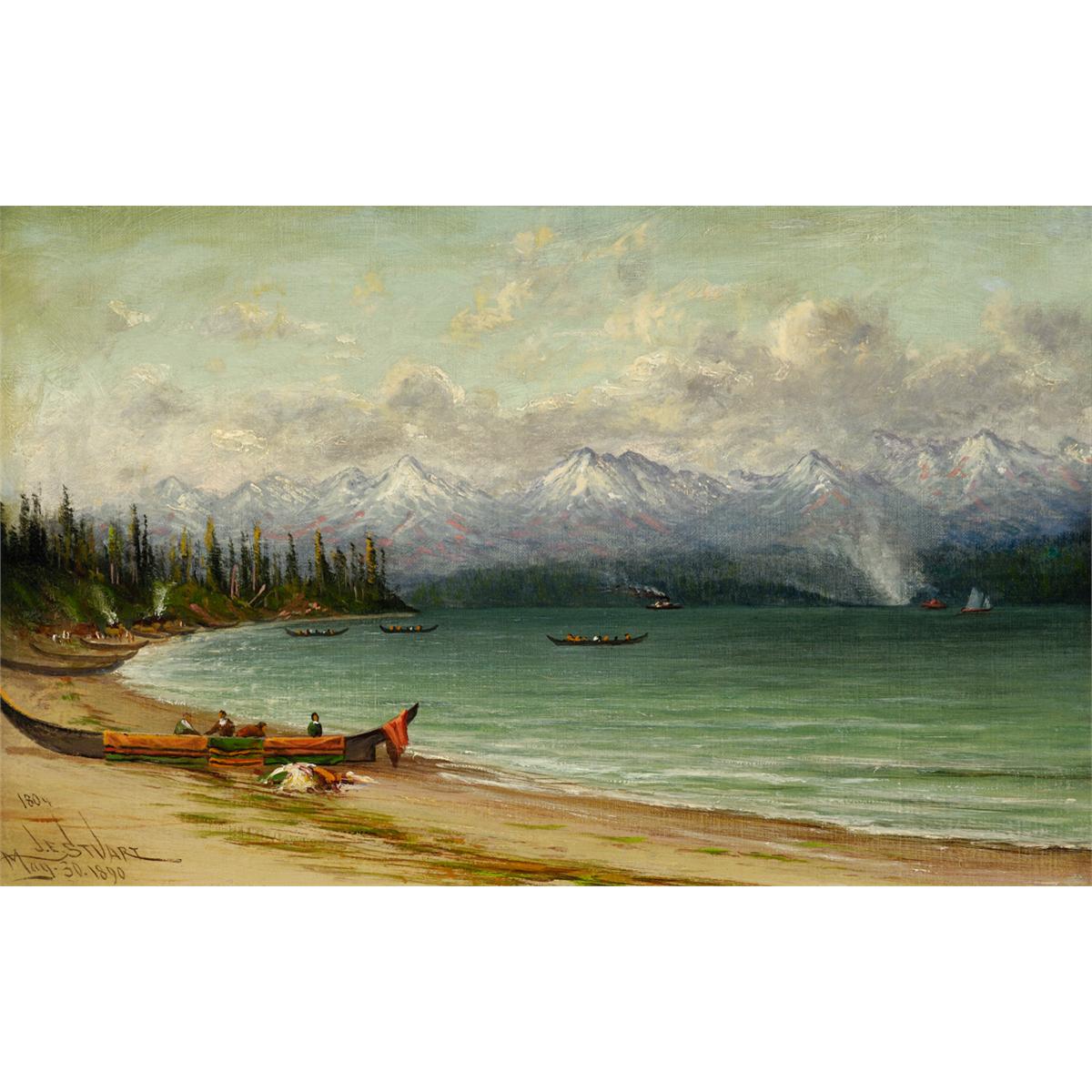 James Everett Stuart (1852-1941) Oil on Canvas