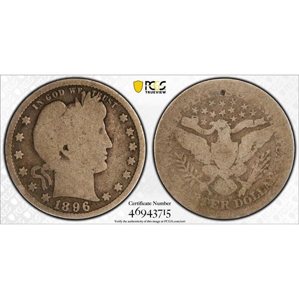 1896-S Baber Quarter PCGS AG3