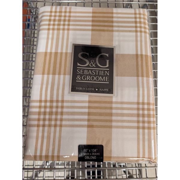 NAPPE S&G 60 PO X 104 PO (CARREAUX BEIGE ET BLANC)