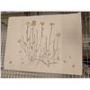 Image 2 : PAQUET DE 4 NAPPERONS (BEIGE - MOTIF PLANTES)