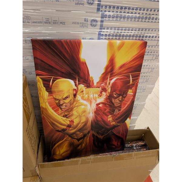 IMPRESSION SUR TOILE « THE FLASH » 24 PO X 18 PO