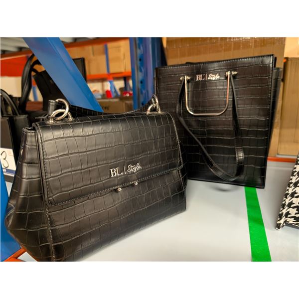LOT DE 2 SACS À MAIN BL|STYLE ASSORTIS (NOIR)