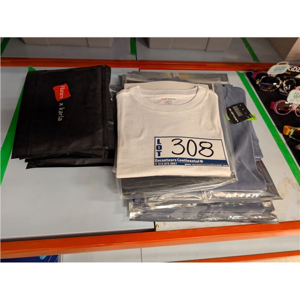 LOT DE 11 T-SHIRTS ASSORTIS (NOIR, GRIS, BLANC)