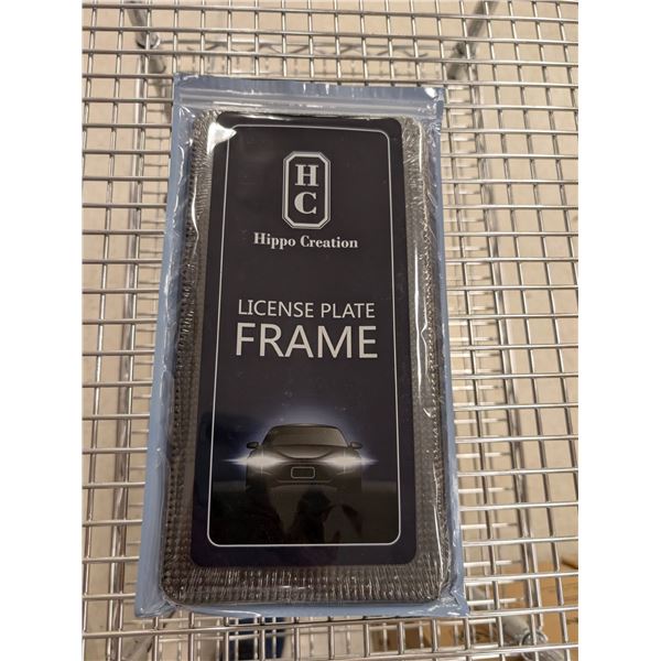 LOT DE 30+ CADRES DE PLAQUES D'IMMATRICULATION