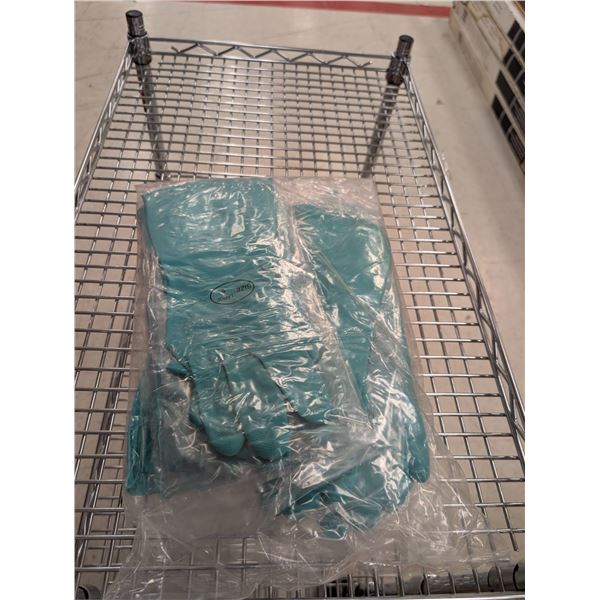 BOÎTE DE 120 GANTS EN NITRILE VERT DOUBLÉS FLOQUÉS TAILLE 8