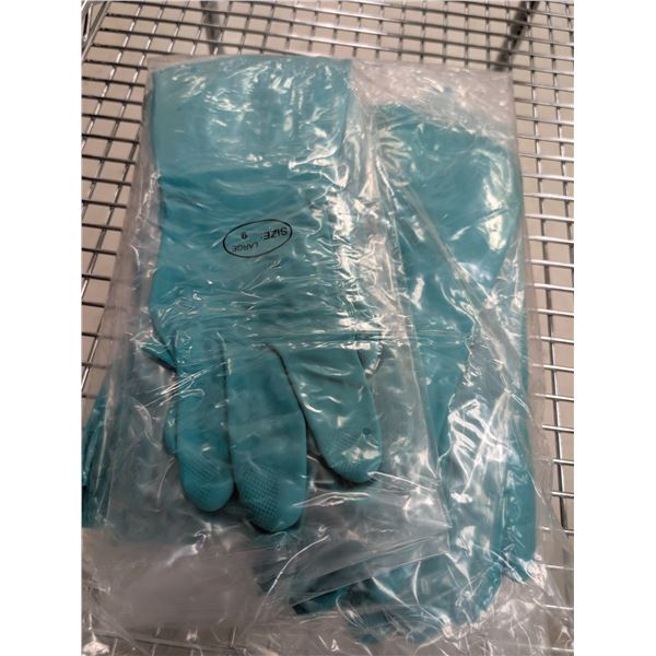 BOÎTE DE 120 GANTS EN NITRILE VERT DOUBLÉS FLOQUÉS TAILLE 7