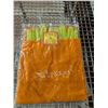 Image 1 : ENSEMBLE DE JARDINAGE ADULTE (TABLIER, CHAPEAU, GANTS) ORANGE ET VERT PÂLE