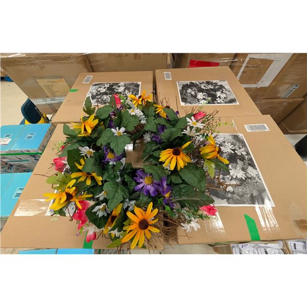COURONNE FLORALE 18 PO