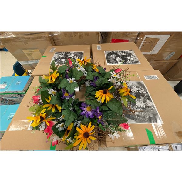 COURONNE FLORALE 18 PO