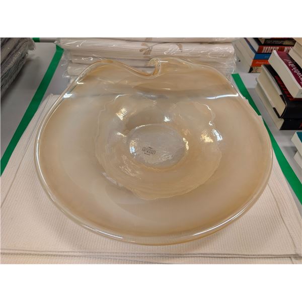 CENTRE DE TABLE MURANO GLASS MIELE 17" #1054891