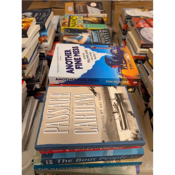 LOT DE +/- 50 LIVRES ANGLAIS ASSORTIS