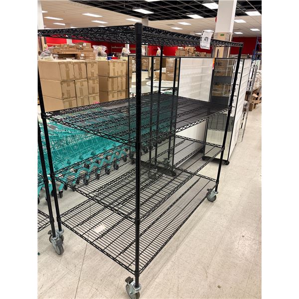 ÉTAGÈRE MÉTALLIQUE MOBILE 60" X 36" X 69"