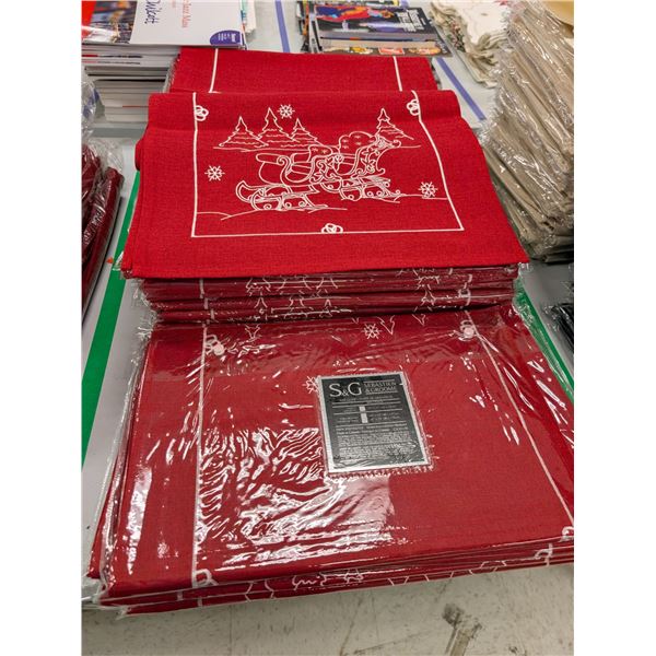 LOT DE 40+ CHEMINS DE TABLE THÈME NOËL