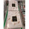 Image 1 : LOT DE 14 NAPPES BEIGES MOTIF FEUILLES 60" X 104"