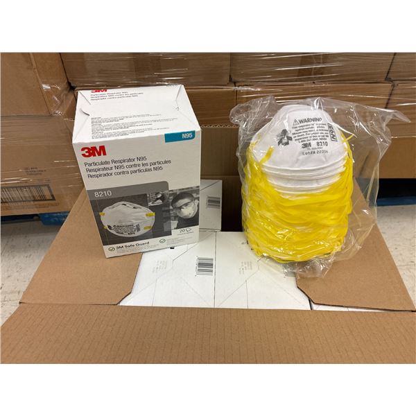 CAISSE DE 8 BOÎTES DE 20 MASQUES 3M N95 (EXP. JANV. 2027)