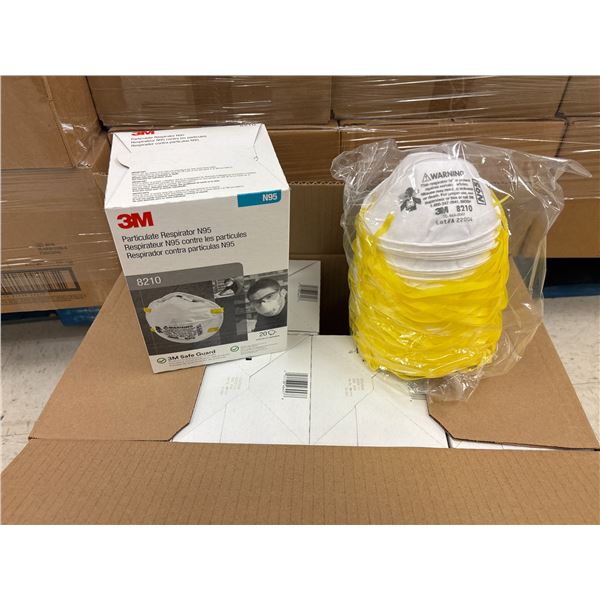 CAISSE DE 8 BOÎTES DE 20 MASQUES 3M N95 (EXP. JANV. 2027)