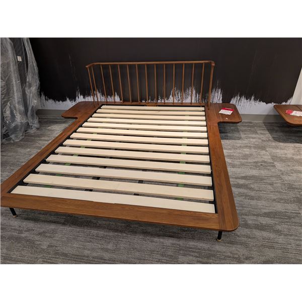 LIT PLATEFORME QUEEN AVEC TABLETTES LATÉRALES INTÉGRÉES #CDA490A #SCDA0087 #CNT41714 & #CNT71722 PDS