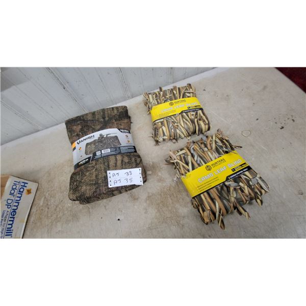 Vanish by Allen Camo Burlap Blind and Hunters Specialties Camo Leaf Blinds (3 Pieces) New