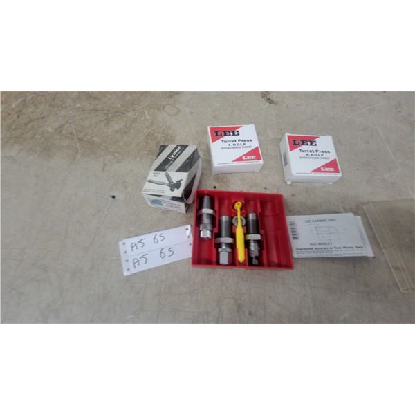 Lee Carbide Dies .455 Webley, Lyman Case Prep Tool, Lee 4-Hole Quick Change Turrets, and More