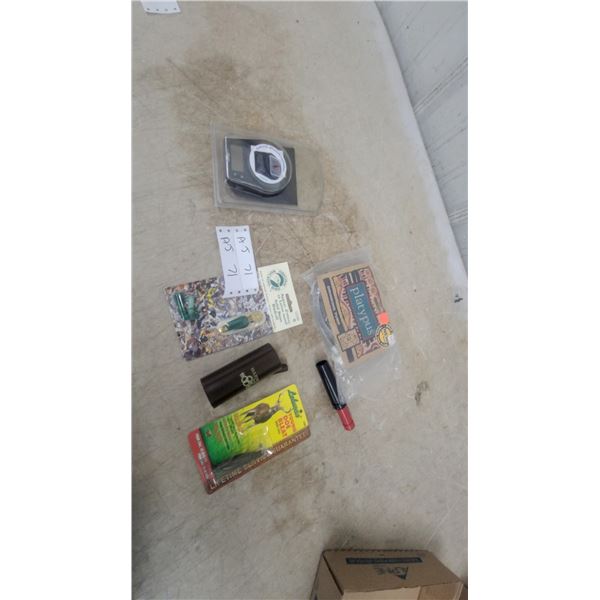 Lohman #30 Young Doe Bleat Deer Call, Digital Scale, Platypus Drinking Tube, and More