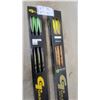 Image 3 : Two Boxes Gold Tip Smart Carbon Arrows, 500 Spine, 1 Dozen Each, Black and Wood Grain