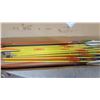 Image 3 : Assorted Archery Arrows with Metal Target Points in Yellow, Orange, and Black