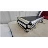 Image 3 : Black and Silver Aluminum-Trimmed Hard Rifle/Shotgun Case with Egg-Crate Foam Interior