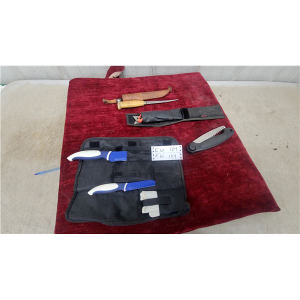 Marttiini Finland Puukko Knife, Fillet Knives, Folding Saw, Hultafors Sheath, and More