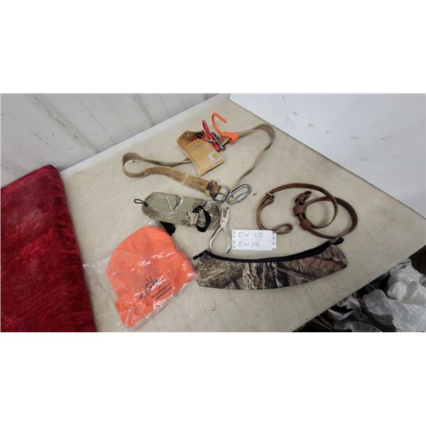 Hunting Accessories Leather Gun Sling Camo Scope Cover Hole Punch and More Ammo Belt Compass