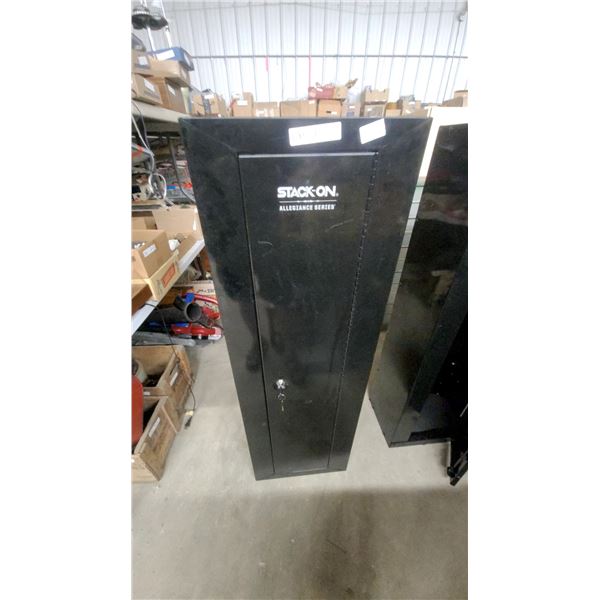 Stack-On Allegiance Series Gun Metal Security Cabinet with Key Lock 53 x 17 x 13.6"