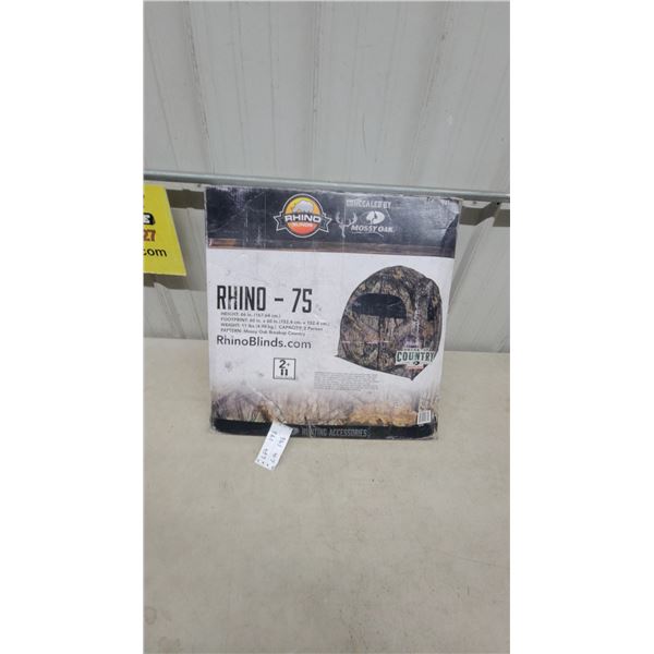 Rhino Blinds Rhino-75 2-Person Hunting Blind, Mossy Oak Breakup Country, 66 x 60 x 60"