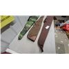 Image 2 : Three Soft Gun Cases: Brown Canvas, Tan Canvas with Leather Accents, and Camouflage