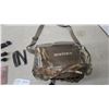 Image 2 : Herter's Camouflage Hunting Shoulder Bag with Shell Loops, Bipod, Game Call and More