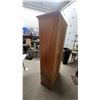 Image 3 : Wooden Gun Cabinet with Glass Doors, Lock and Key, and Lower Storage Compartment 72 x 32 x 17"