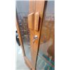 Image 4 : Wooden Gun Cabinet with Glass Doors, Lock and Key, and Lower Storage Compartment 72 x 32 x 17"