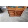 Image 6 : Wooden Gun Cabinet with Glass Doors, Lock and Key, and Lower Storage Compartment 72 x 32 x 17"
