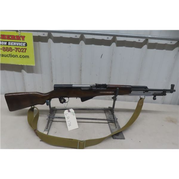 SKS Russian – 7.62x39, Semi-Auto, 20" Barrel, S/N KN1701, Matching, w/ Bayonet and Strap