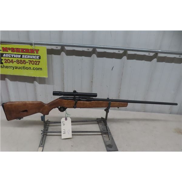 Mossberg 340K – .22 Long, Bolt Action, 24" Barrel, w/ Bushnell Banner 4T Scope, No Magazine