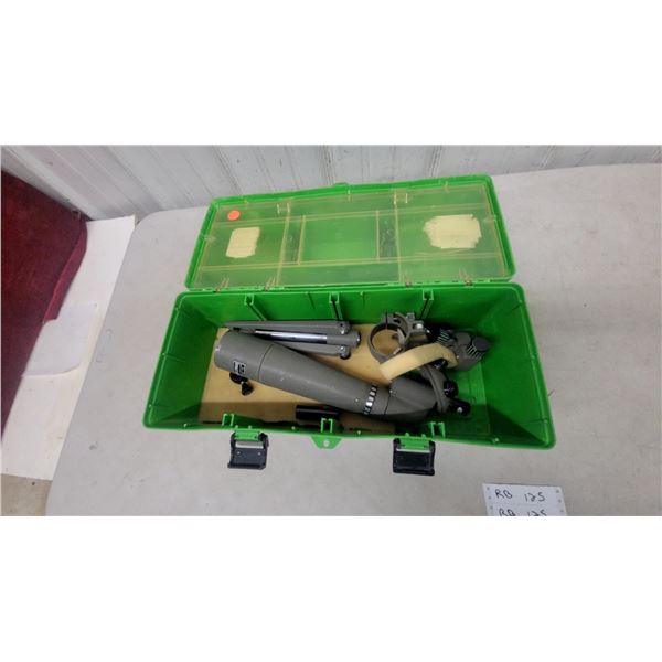 Marksman Model 35147 20-30-40 x 60mm Spotting Scope with Tripod in Green Case