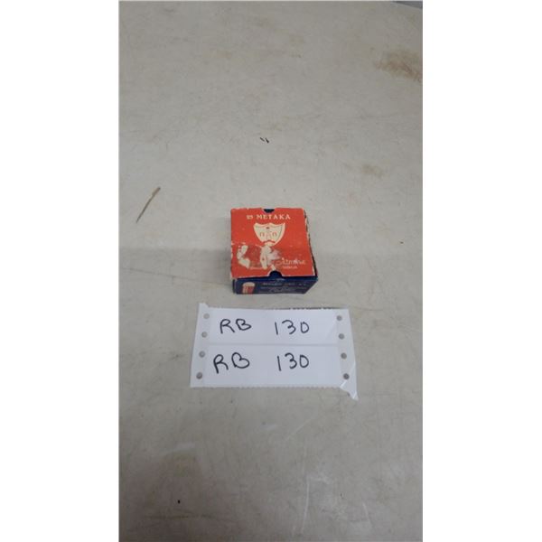 Vintage Prvi Partizan Yugoslavian 9mm Ammunition Box of 25 Rounds.