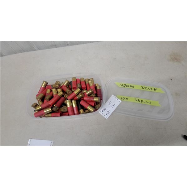 100 Shells of 12 Gauge 3" Shotgun Shell Casings, Remington, Federal, Winchester and More.