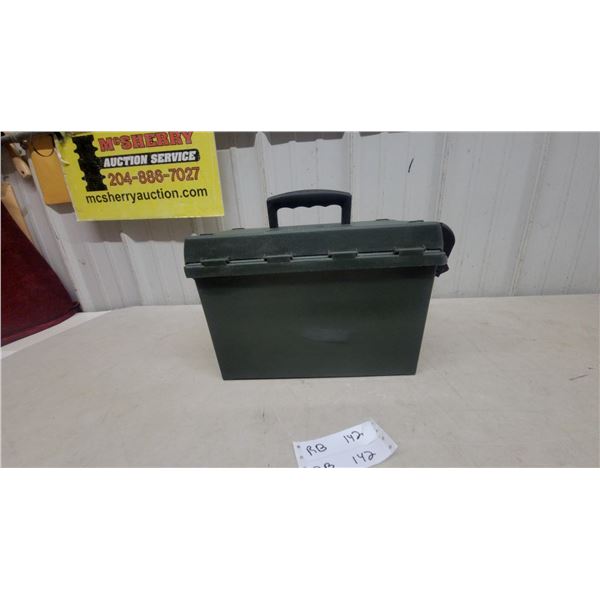 Sportsman plus Dry Box, Dark Green with Cam-Over Latch and Carry Handle 9 x 13.6 x 8"